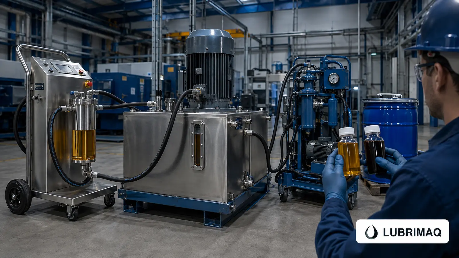 Quando filtrar, recuperar ou trocar o óleo industrial